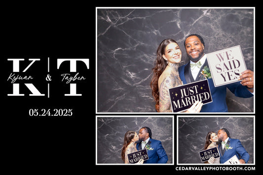 A Magical Celebration Highlighting Kejuan and Tayben's Wedding With Cedar Valley Photobooth