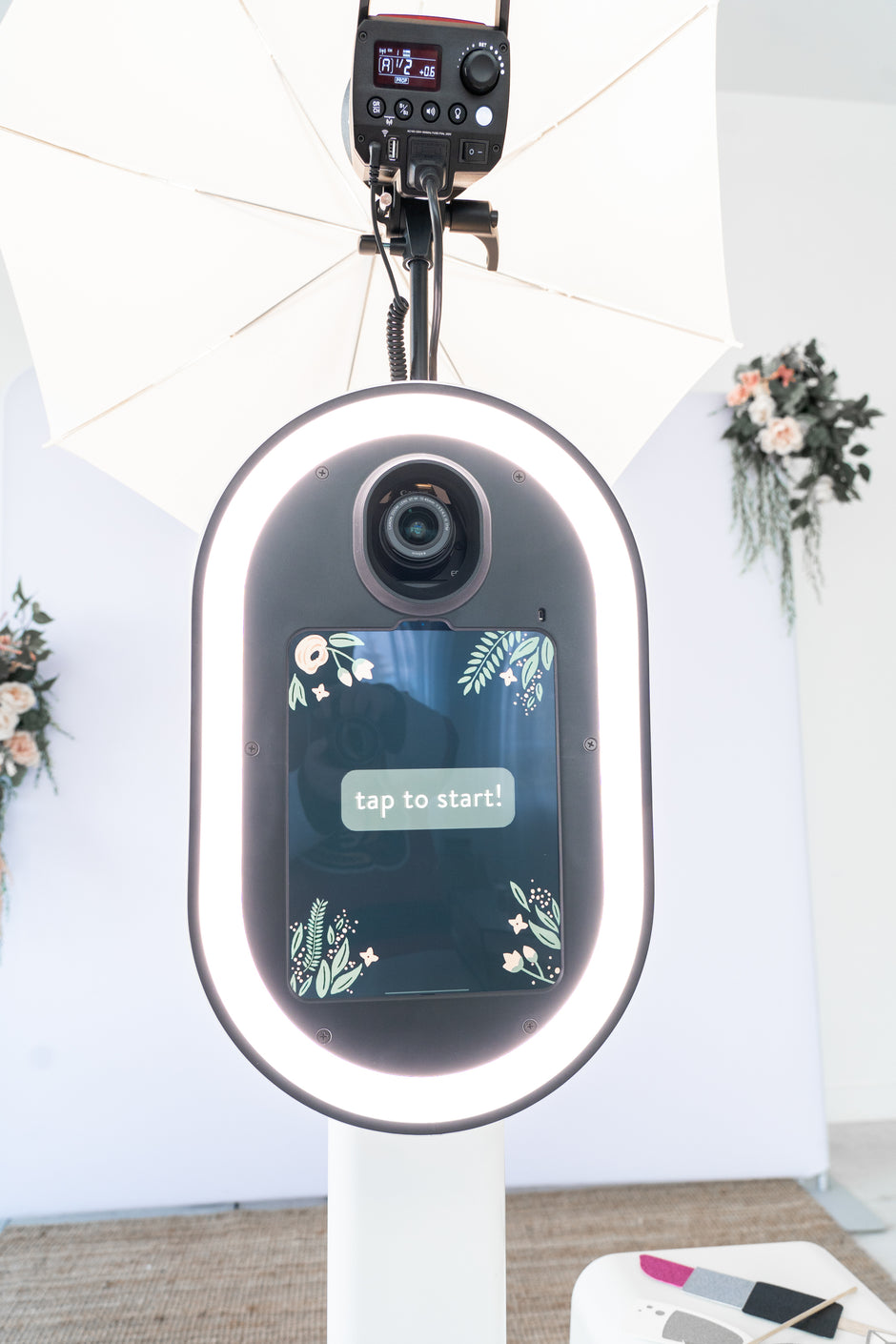 Intuitive and beautiful design of our photobooths